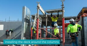 Installing_the_deck_around_the_columns